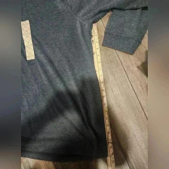 St JOHN’S BAY Legacy Polo Shirt Dark Grey Long Sleeve Men’s XXL 2XL New - Picture 6 of 7